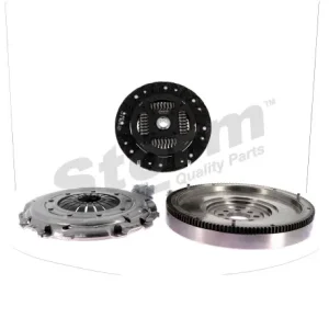 KIT EMBRAYAGE 3 PIÈCES AVEC VOLANT MOTEUR RIGIDE ET BUTÉE HYDRAULIQUE POUR VW T4 2.5TDI (REF :  STO1031)