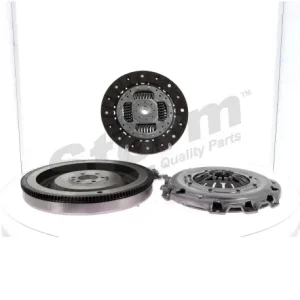 KIT EMBRAYAGE 3 PIÈCES AVEC VOLANT MOTEUR RIGIDE ET BUTÉE HYDRAULIQUE POUR PSA 1.6HDI 110C (REF : STO835179A)